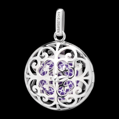 ENGELSRUFER SILVER CHAKRA CROWN SOUNDBALL PENDANT