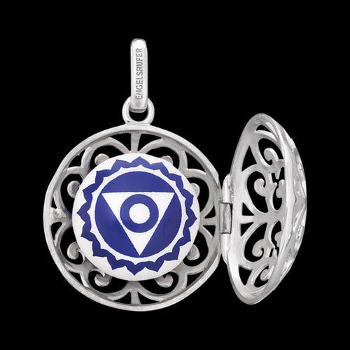 ENGELSRUFER SILVER CHAKRA THROAT SOUNDBALL PENDANT OPEN