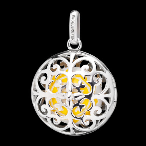 ENGELSRUFER SILVER CHAKRA SOLAR PLEXUS SOUNDBALL PENDANT