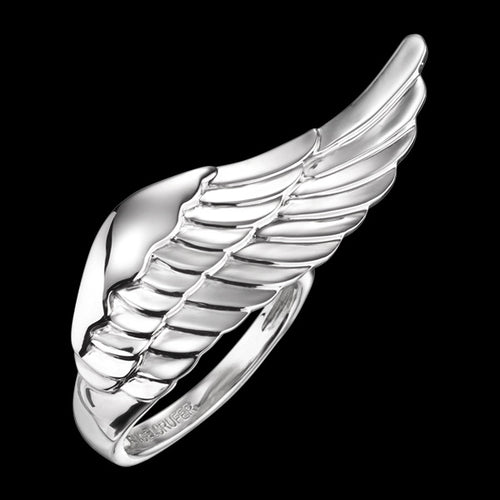 ENGELSRUFER SILVER ADJUSTABLE WING RING