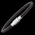 SAVE BRAVE MEN’S BLACK NYLON BEAD BRACELET