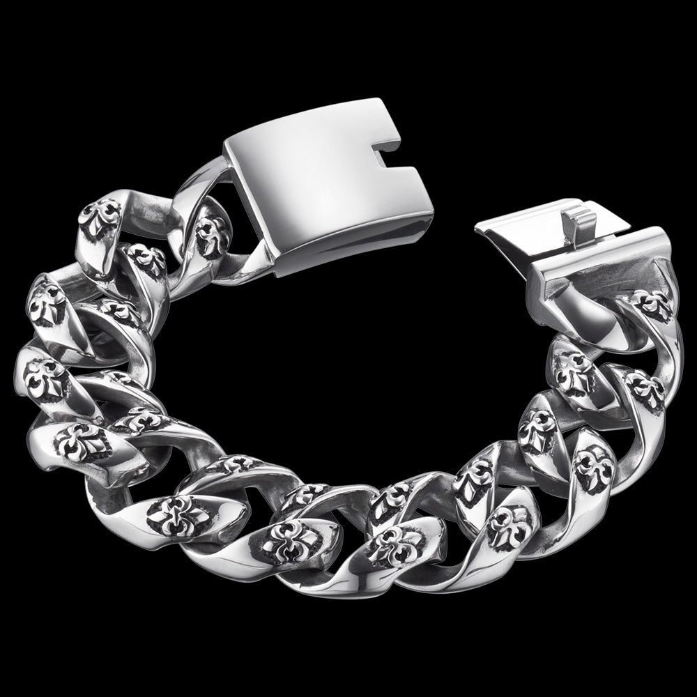SAVE BRAVE MEN’S GEORGE STAINLESS STEEL BRACELET