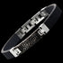 SAVE BRAVE MEN’S HAVANNA SILICON BRACELET - TILT VIEW
