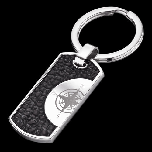 SAVE BRAVE MEN’S HAVANNA COMPASS KEYRING