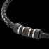 SAVE BRAVE MEN’S EDWARD LEATHER BEAD NECKLACE - BEAD CLOSE-UP