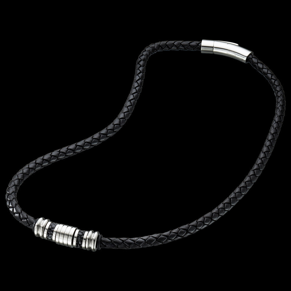 SAVE BRAVE MEN’S SIERRA LEATHER BEAD NECKLACE