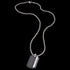 SAVE BRAVE MEN’S X-RAY BLACK IP DOG TAG NECKLACE - FULL VIEW