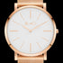 ROSE & COY PINNACLE 40MM ROSE GOLD MESH WATCH - DIAL CLOSE-UP