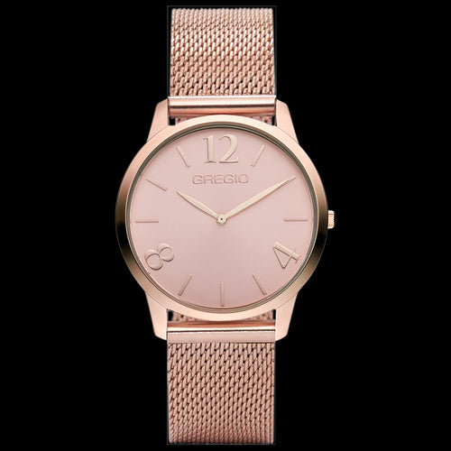 GREGIO SIMPLY ROSE ALL ROSE GOLD MESH WATCH