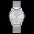 GREGIO SIMPLY ROSE WHITE DIAL SILVER MESH WATCH