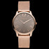 GREGIO SIMPLY ROSE BROWN DIAL ROSE GOLD MESH WATCH