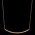 ELLANI STAINLESS STEEL ROSE GOLD CURVED TUBE BAR NECKLACE