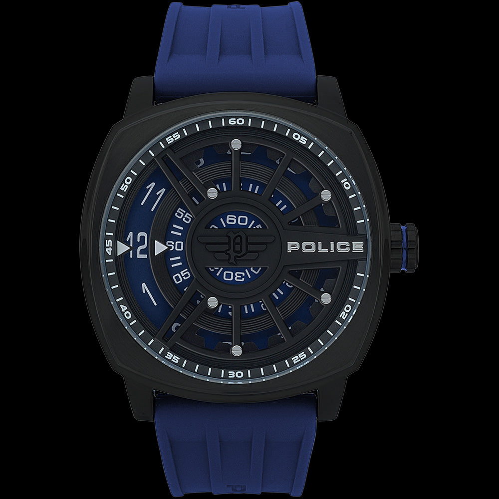 POLICE SPEED HEAD BLUE DIAL SILICONE WATCH | AUSTRALIA