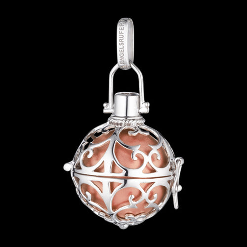 ENGELSRUFER SILVER ROSE GOLD LARGE SOUNDBALL PENDANT