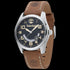 TIMBERLAND LEMINGTON SILVER BLACK DIAL TAN LEATHER WATCH