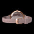 SEKONDA LADIES ROSE GOLD FLORAL ETCHED DIAL MUSK WATCH - BACK VIEW