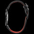 ROSE & COY MIDNIGHT RED ROSE 40MM BLACK LEATHER WATCH - SIDE VIEW
