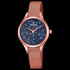 FESTINA LADIES MADEMOISELLE ROSE GOLD BLUE SWAROVSKI CRYSTAL DIAL WATCH