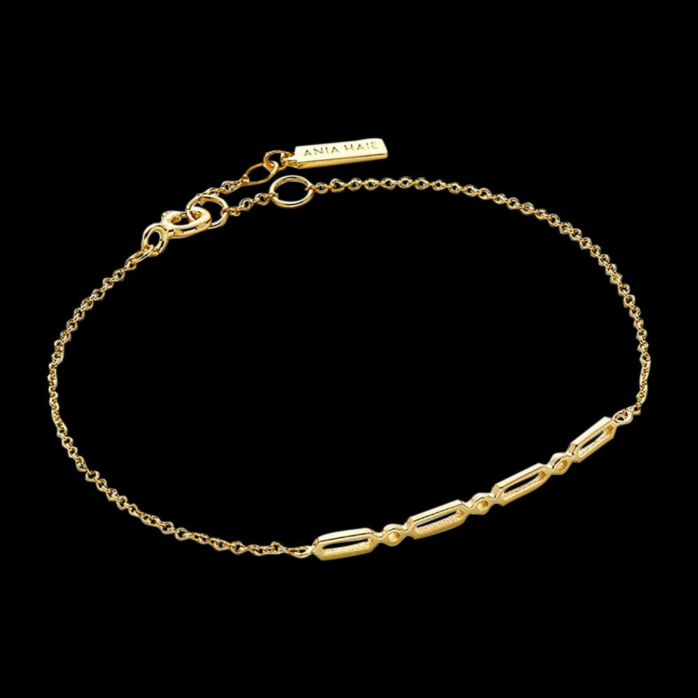 ANIA HAIE MINIMALISM GOLD MODERN SOLID BAR BRACELET