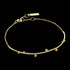 ANIA HAIE TOUCH OF SPARKLE GOLD SHIMMER SOLID BAR STUD BRACELET