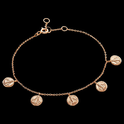 ANIA HAIE COINS ROSE GOLD DEUS BRACELET