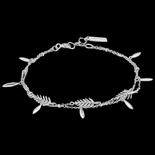 ANIA HAIE TROPIC THUNDER SILVER DOUBLE BRACELET