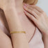 ANIA HAIE TROPIC THUNDER GOLD PALM CUFF BRACELET - MODEL VIEW