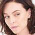 ANIA HAIE OUT OF THIS WORLD GOLD ORBIT FRONT HOOP EARRINGS - MODEL VIEW