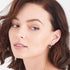 ANIA HAIE MINIMALISM SILVER MODERN HOOP EARRINGS - MODEL VIEW 2