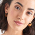 ANIA HAIE GEOMETRY CLASS GOLD HOOP EARRINGS - MODEL VIEW