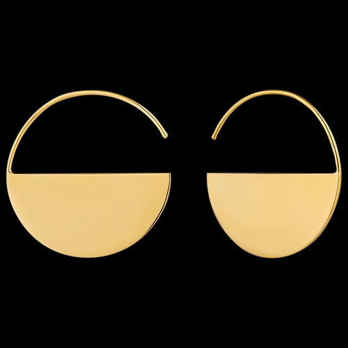 ANIA HAIE GEOMETRY CLASS GOLD HOOP EARRINGS