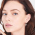 ANIA HAIE GEOMETRY CLASS SILVER HOOP EARRINGS - MODEL VIEW 2