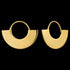 ANIA HAIE GEOMETRY CLASS GOLD FAN HOOP EARRINGS
