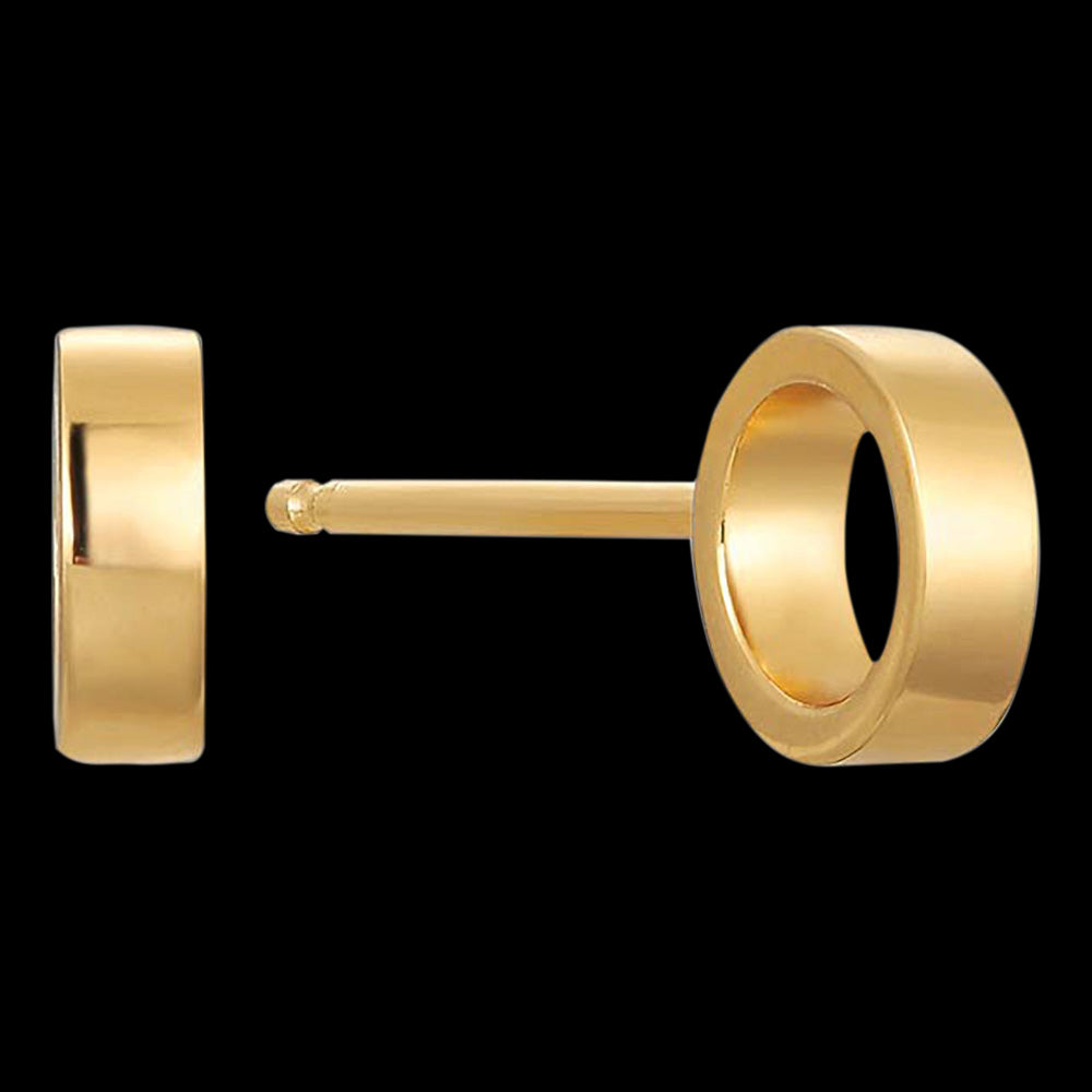 ANIA HAIE ALL EARS GOLD OPEN CIRCLE STUD EARRINGS