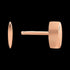 ANIA HAIE ALL EARS ROSE GOLD SQUARE STUD EARRINGS