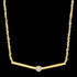 ANIA HAIE TOUCH OF SPARKLE GOLD SHIMMER SINGLE STUD 40-45cm NECKLACE