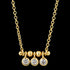 ANIA HAIE TOUCH OF SPARKLE GOLD SHIMMER TRIPLE STUD 40-45CM NECKLACE