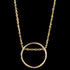 ANIA HAIE TEXTURE MIX GOLD TWIST CHAIN CIRCLE 40-45CM NECKLACE