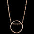 ANIA HAIE TEXTURE MIX ROSE GOLD TWIST CHAIN CIRCLE 40-45CM NECKLACE