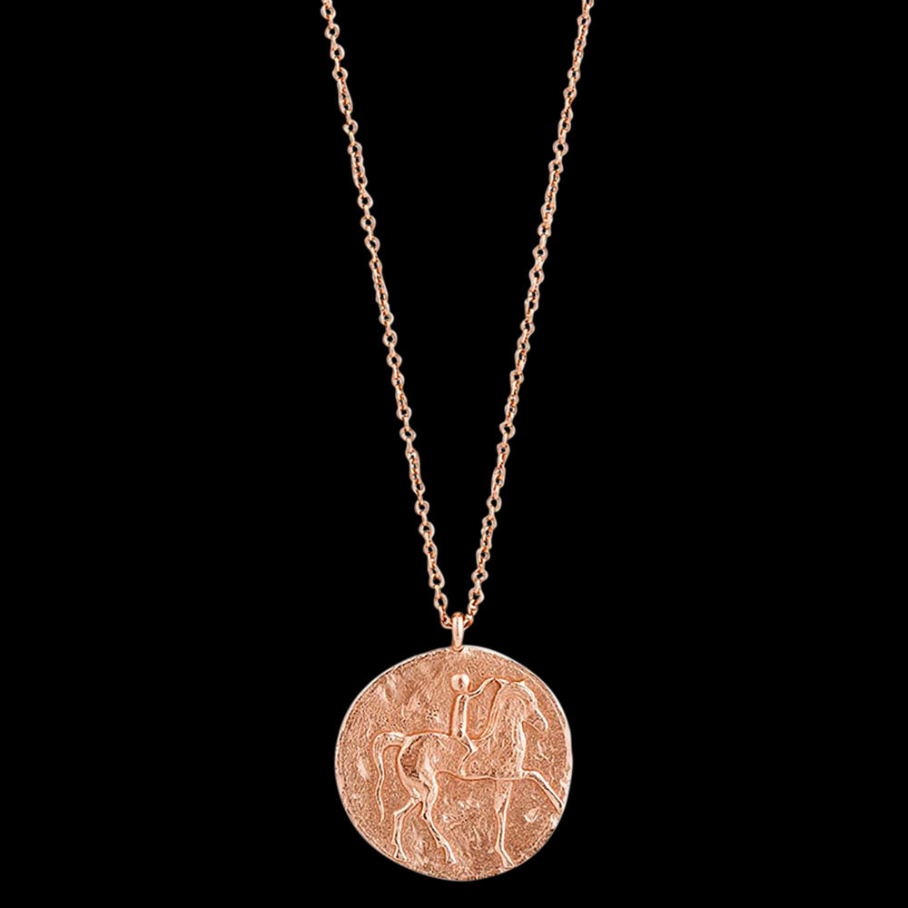 ANIA HAIE COINS ROSE GOLD ROMAN RIDER 61-66CM NECKLACE
