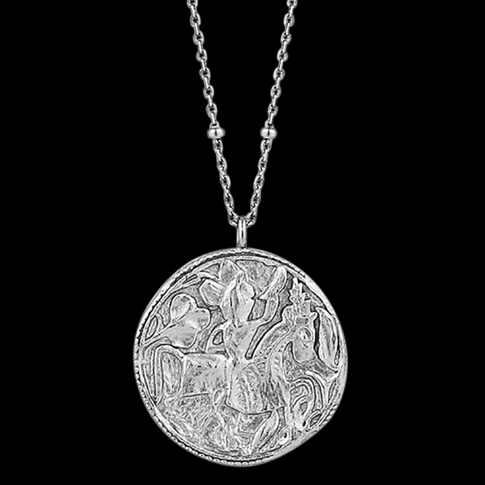 ANIA HAIE COINS SILVER GREEK WARRIOR 80-85CM NECKLACE - CLOSE-UP
