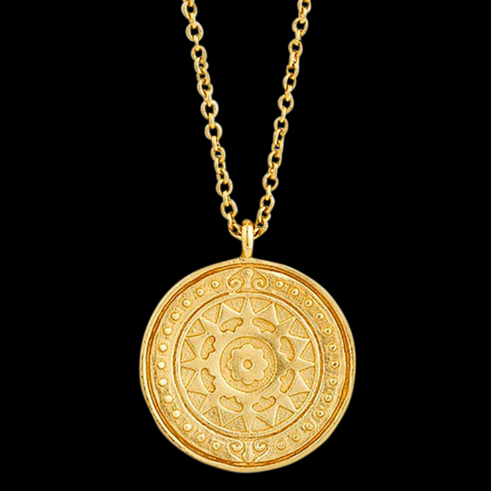 ANIA HAIE COINS GOLD VERGINIA SUN 45-50CM NECKLACE - CLOSE-UP