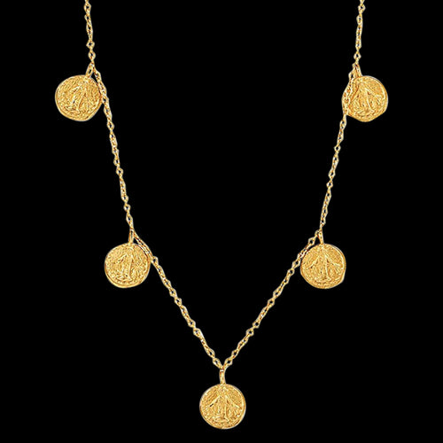 ANIA HAIE COINS GOLD DEUS 33-38CM NECKLACE