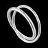 ANIA HAIE MINIMALISM SILVER MODERN DOUBLE WRAP RING