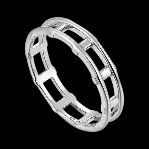 ANIA HAIE MINIMALISM SILVER MODERN BAR RING