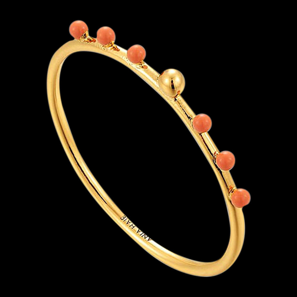 ANIA HAIE CONNECT THE DOTS GOLD DOTTED SMALL BALL RING