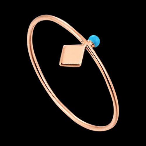 ANIA HAIE CONNECT THE DOTS ROSE GOLD DOTTED STUD RING