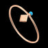 ANIA HAIE CONNECT THE DOTS ROSE GOLD DOTTED STUD RING