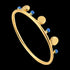 ANIA HAIE CONNECT THE DOTS GOLD DOTTED TRIPLE DISC RING