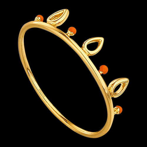 ANIA HAIE CONNECT THE DOTS GOLD DOTTED TRIPLE RAINDROP RING